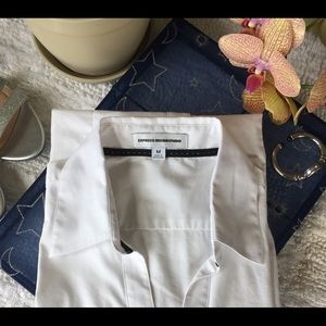 Express White Button Shirt